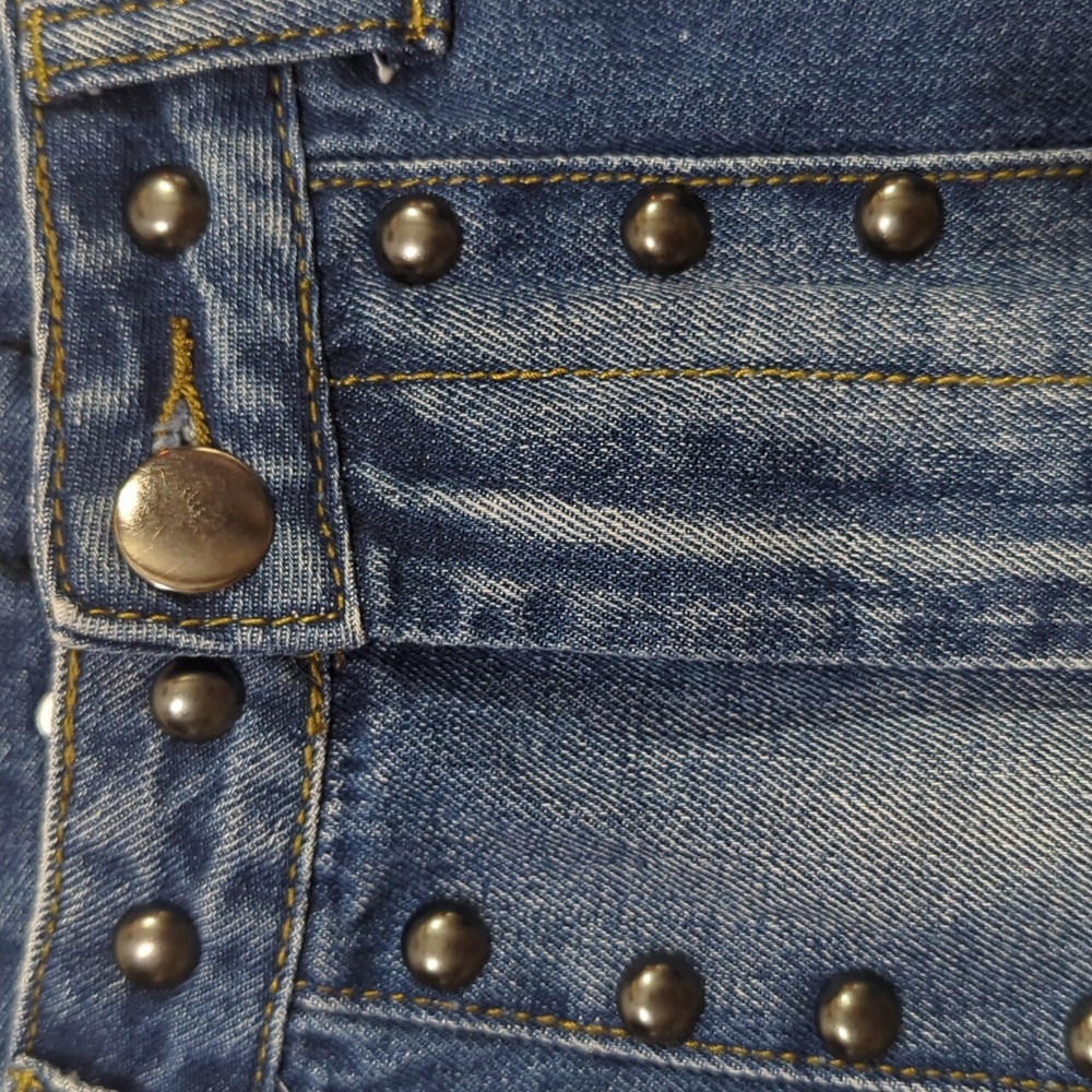 Nasty Gal Studded 2-tone Mini Skirt - Picture 4 of 6